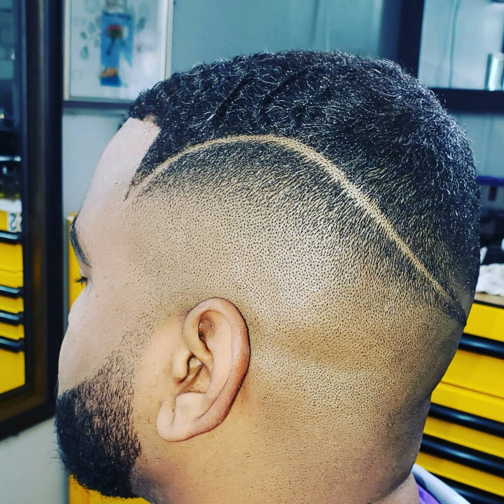 haircut with pattern